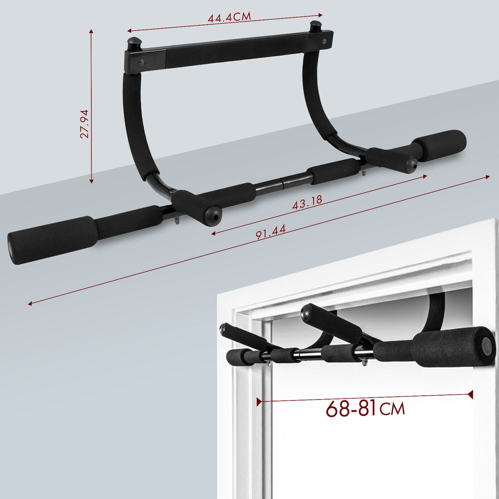 Pull up Bar Doorway Chin up Bar Fitness Home Gym Exercise Strength Work Out Dips
