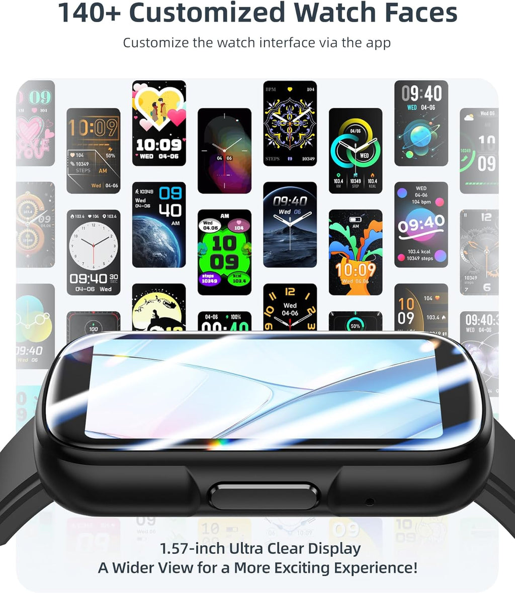 Smart Watch Answer/Make Calls, Smart Watch for Men Women Fitness Watch with 100+ Sports, Heart Rate Sleep, Smartwatch for Android & Ios