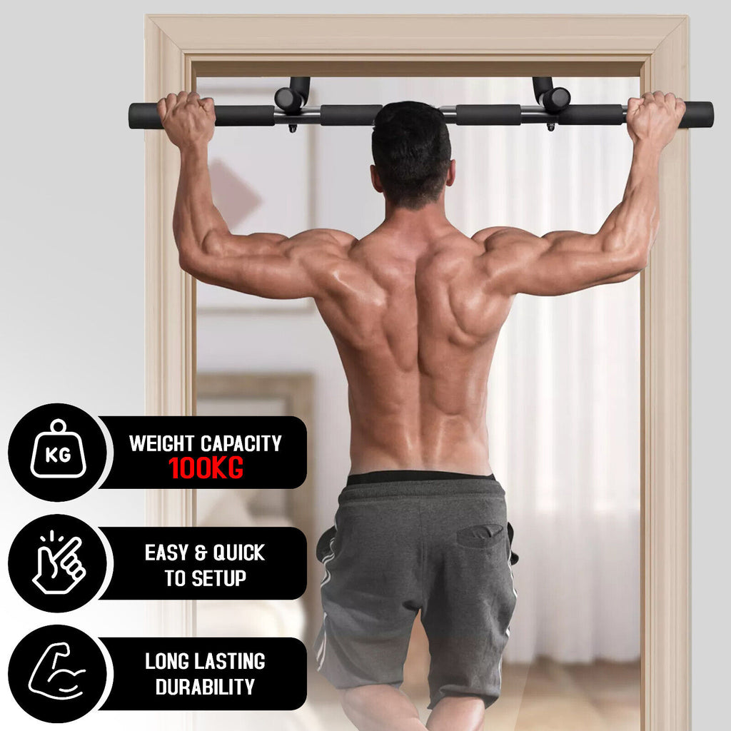 Pull up Bar Doorway Chin up Bar Fitness Home Gym Exercise Strength Work Out Dips