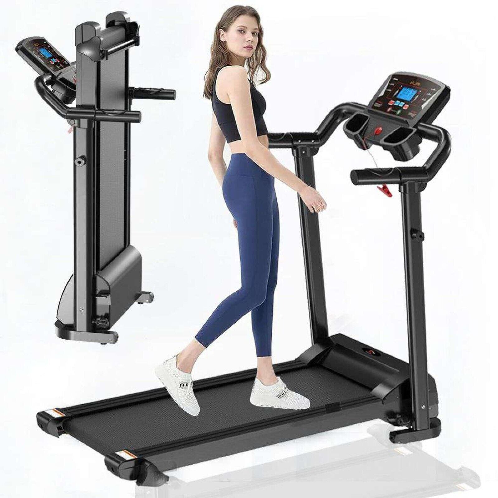 Electric Motorised Treadmill Folding Running Walking Machine Home Gym Workout