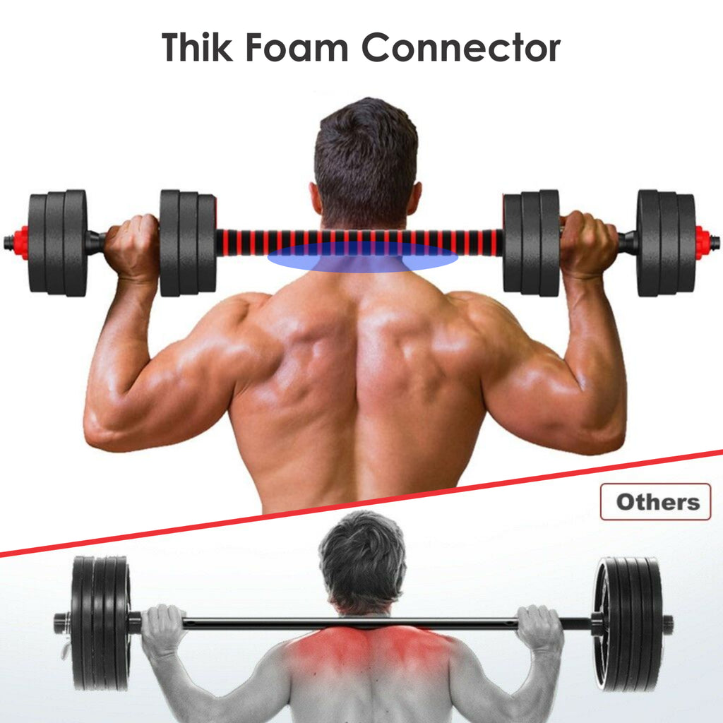 15/20/30/40 Kg Dumbbell Barbell Weight Set Pair Hand Weights Gym Fitness Workout