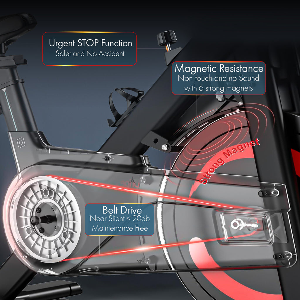 Exercise Bike Cardio Cycle Indoor Training Flywheel 10KG Fitness Spinning Bike