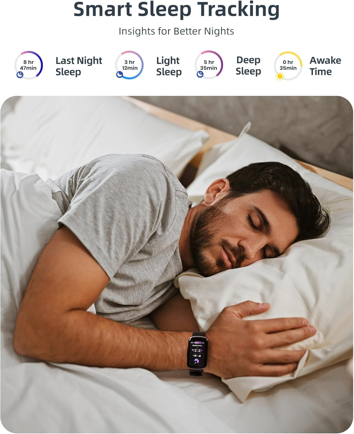 Smart Watch Answer/Make Calls, Smart Watch for Men Women Fitness Watch with 100+ Sports, Heart Rate Sleep, Smartwatch for Android & Ios