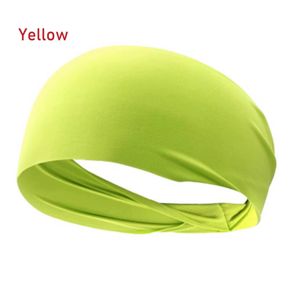 2025 Elastic Yoga Sport Headband Running Hair Band Turban Outdoor Gym Sweatband Sport Fitness Bandage Fashion Women/Men
