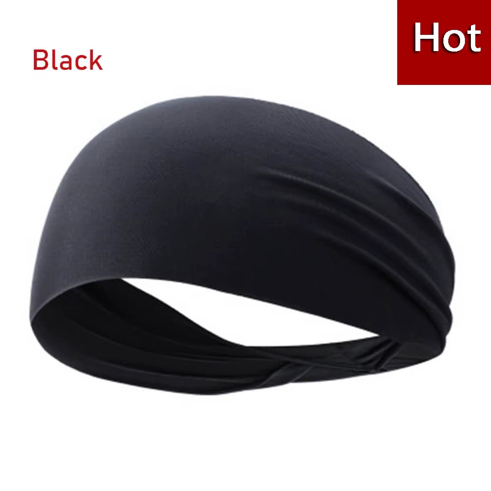 2025 Elastic Yoga Sport Headband Running Hair Band Turban Outdoor Gym Sweatband Sport Fitness Bandage Fashion Women/Men