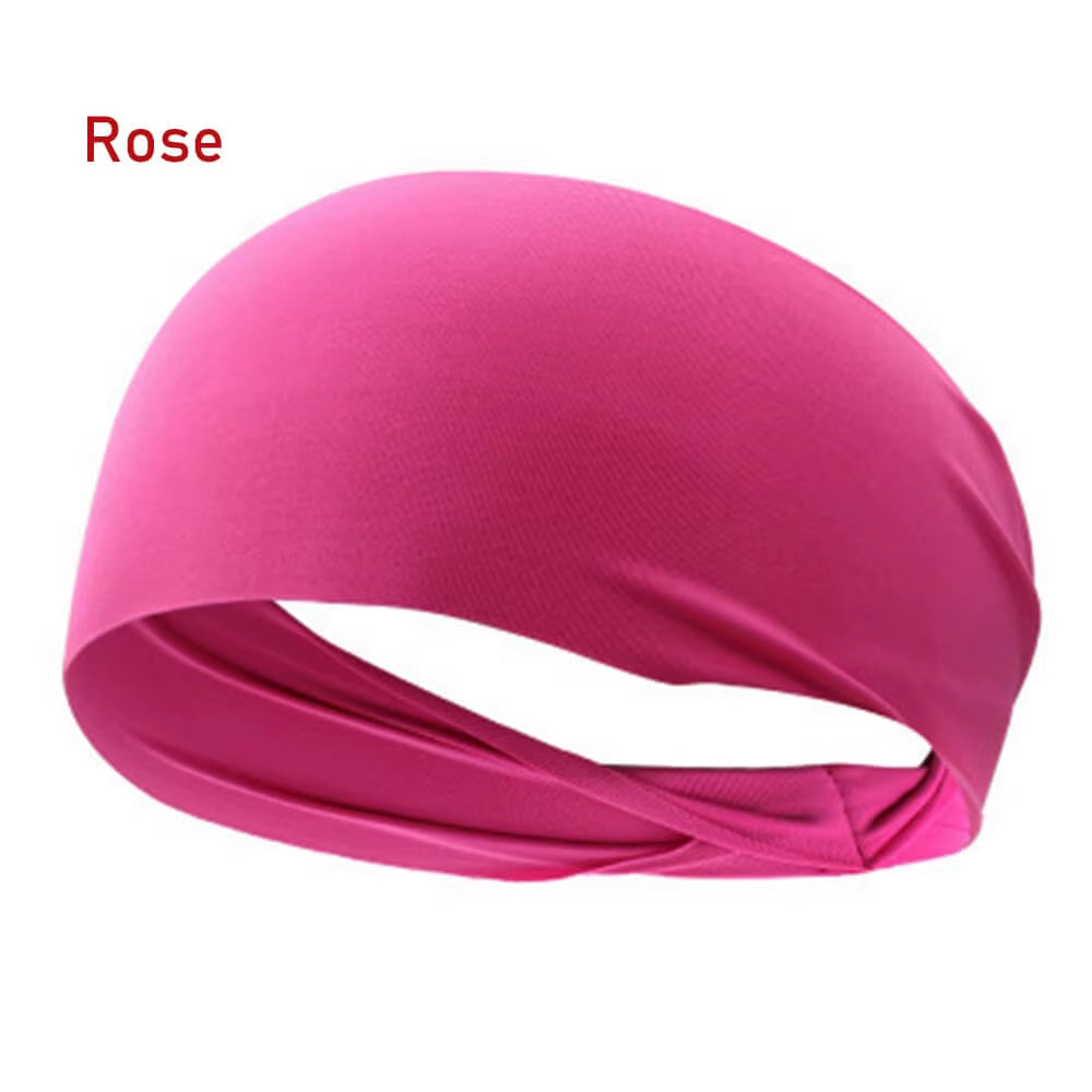 2025 Elastic Yoga Sport Headband Running Hair Band Turban Outdoor Gym Sweatband Sport Fitness Bandage Fashion Women/Men