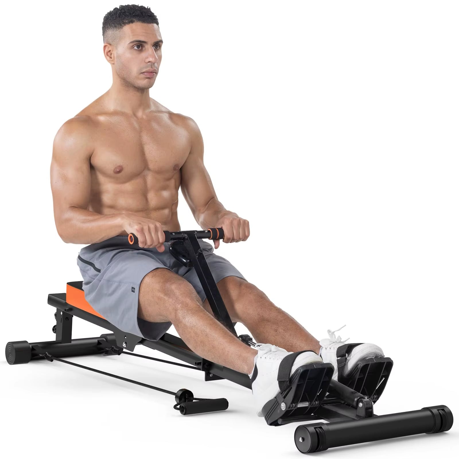 Magnetic Rowing Machine, Rowing Machines for Home Gym, 160KG/350 LBS Weight Capacity, 16 Levels of Quiet Resistance